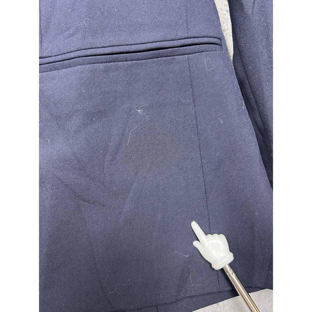 Lauren Ralph Lauren Blazer Polyester Viscose Navy Blue Size 14 Womens